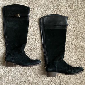 Black Fabric Suede/Microfiber Tory Burch Boots